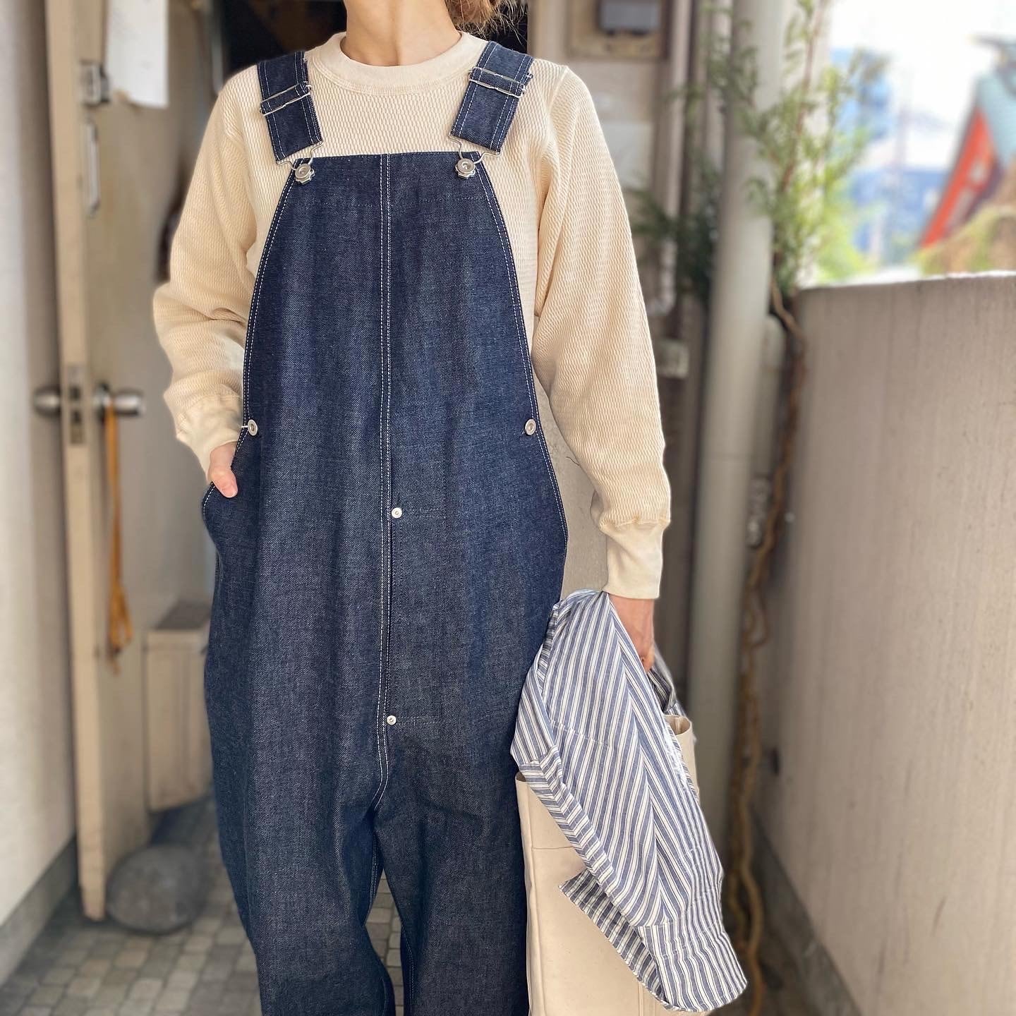 再入荷TUKI (ツキ) TYPE2 デニムサロペット indigo | Debby