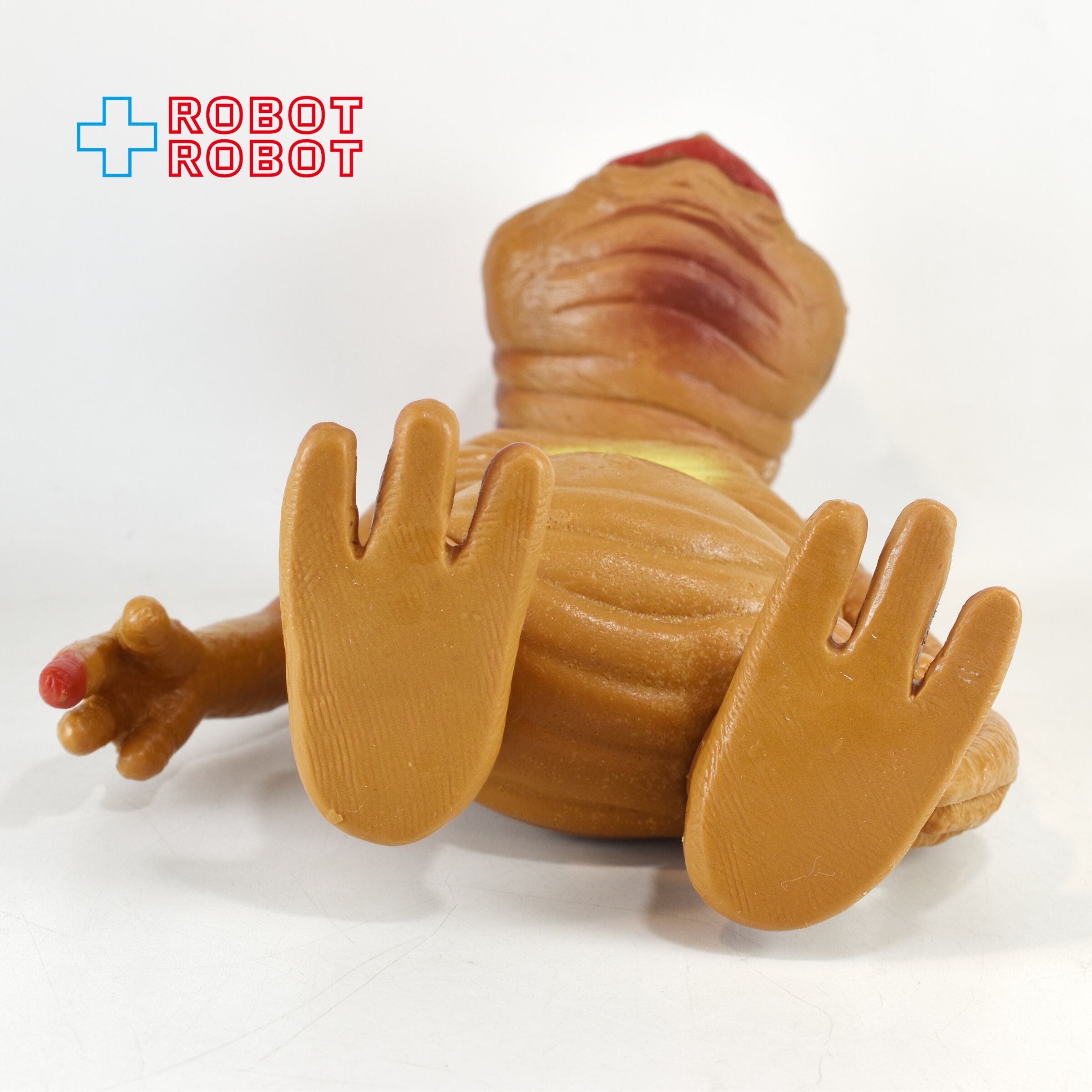 E.T. ソフビ・フィギュア 口半開き 20cm 薄茶色 メーカー不明 ※難有り