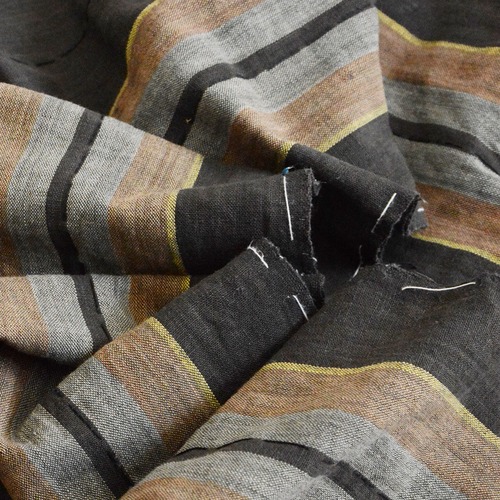 古布 木綿 縞模様 ジャパンヴィンテージ ファブリック テキスタイル 昭和 2枚合わせ | Japanese Fabric Cotton Vintage Stripe Pattern