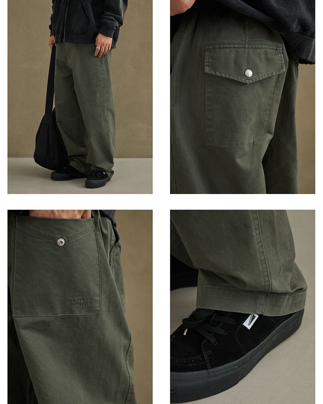 Wide Tapered Full Length Pants x00956 | XPOSE