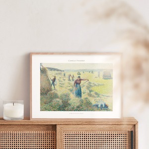 カミーユ・ピサロ エラニーの干草の収穫 アートポスター 風景画 名画 絵画 ポスター アートパネル 特大 AP245