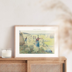 カミーユ・ピサロ エラニーの干草の収穫 アートポスター 風景画 名画 絵画 ポスター アートパネル 特大 AP245