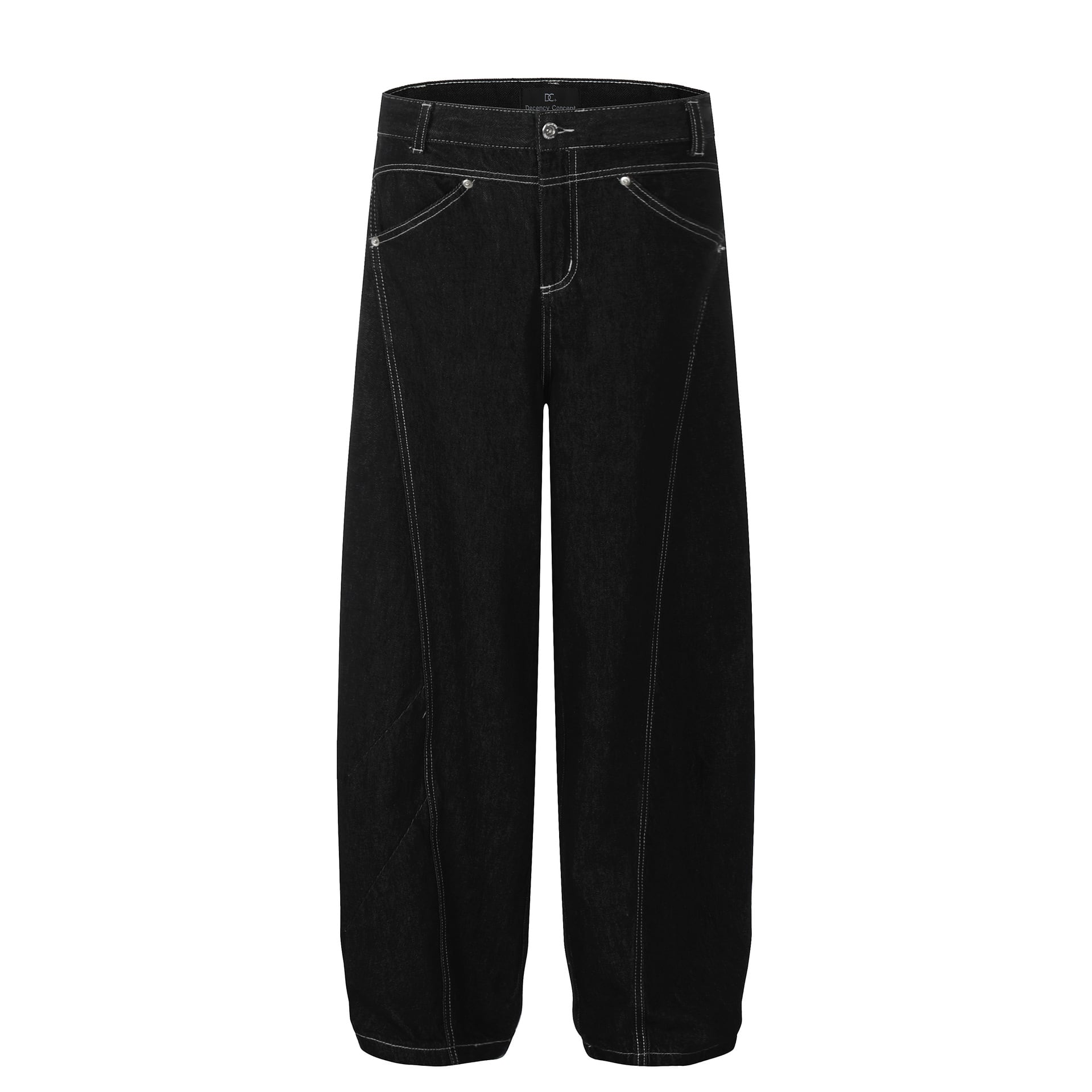 バルーンブラックデニムパンツ / Balloon Black Denim Pants