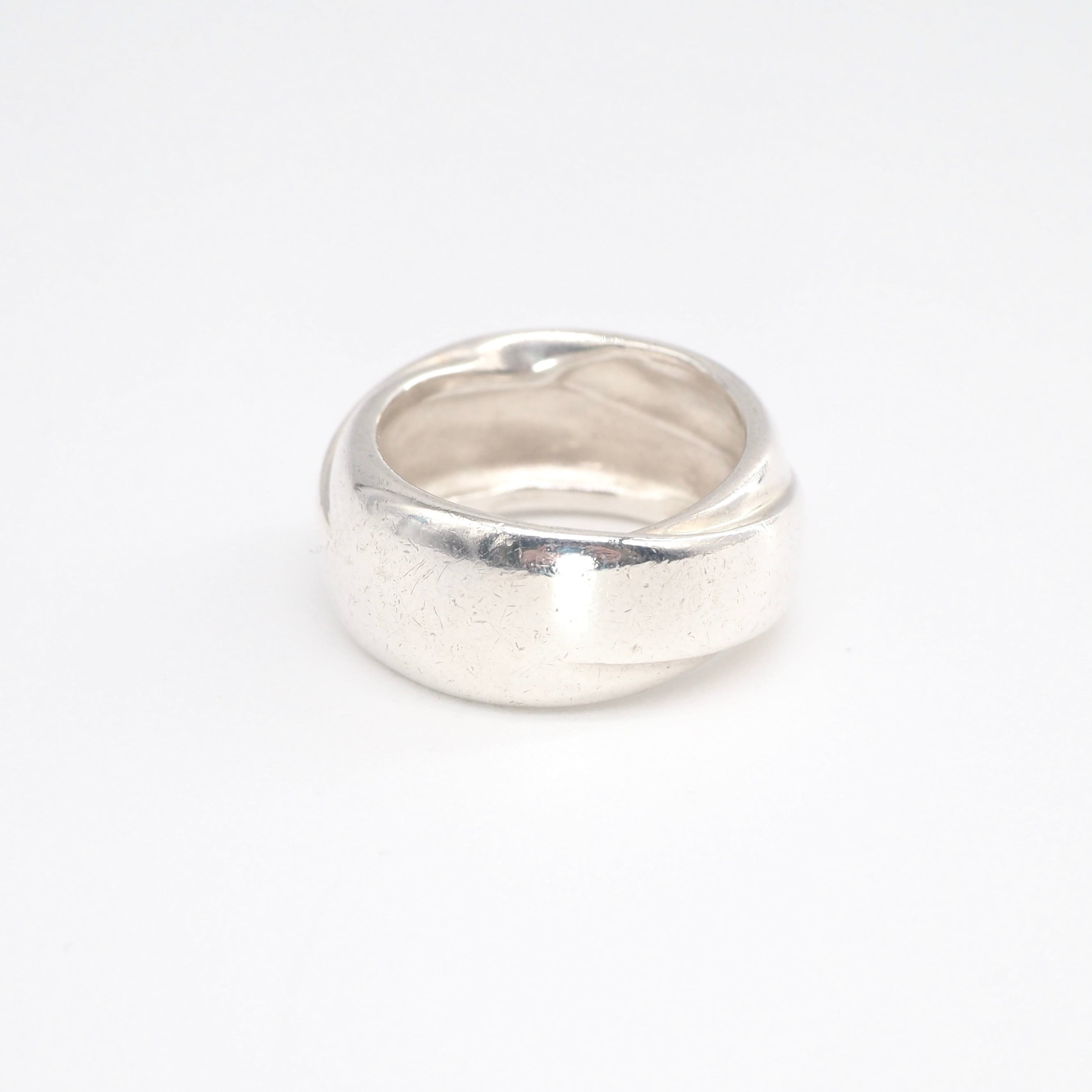 HERMES 約14号 ヴィンテージリング シルバー925 エルメス