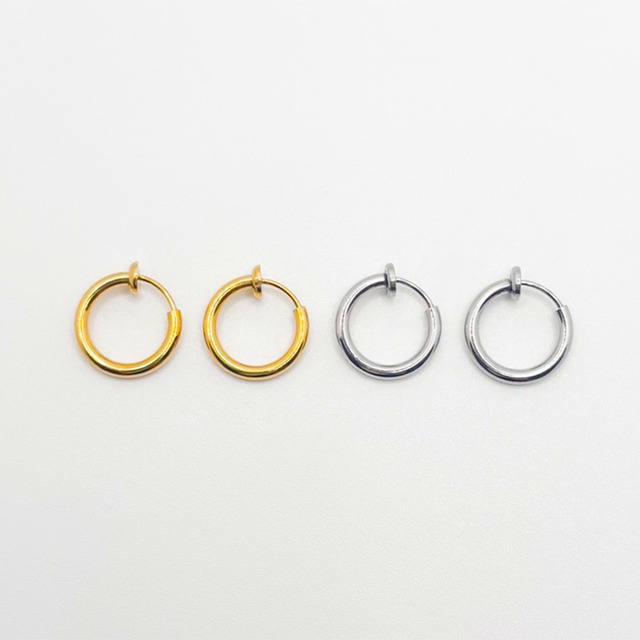 ステンレスワンタッチフープイヤリング