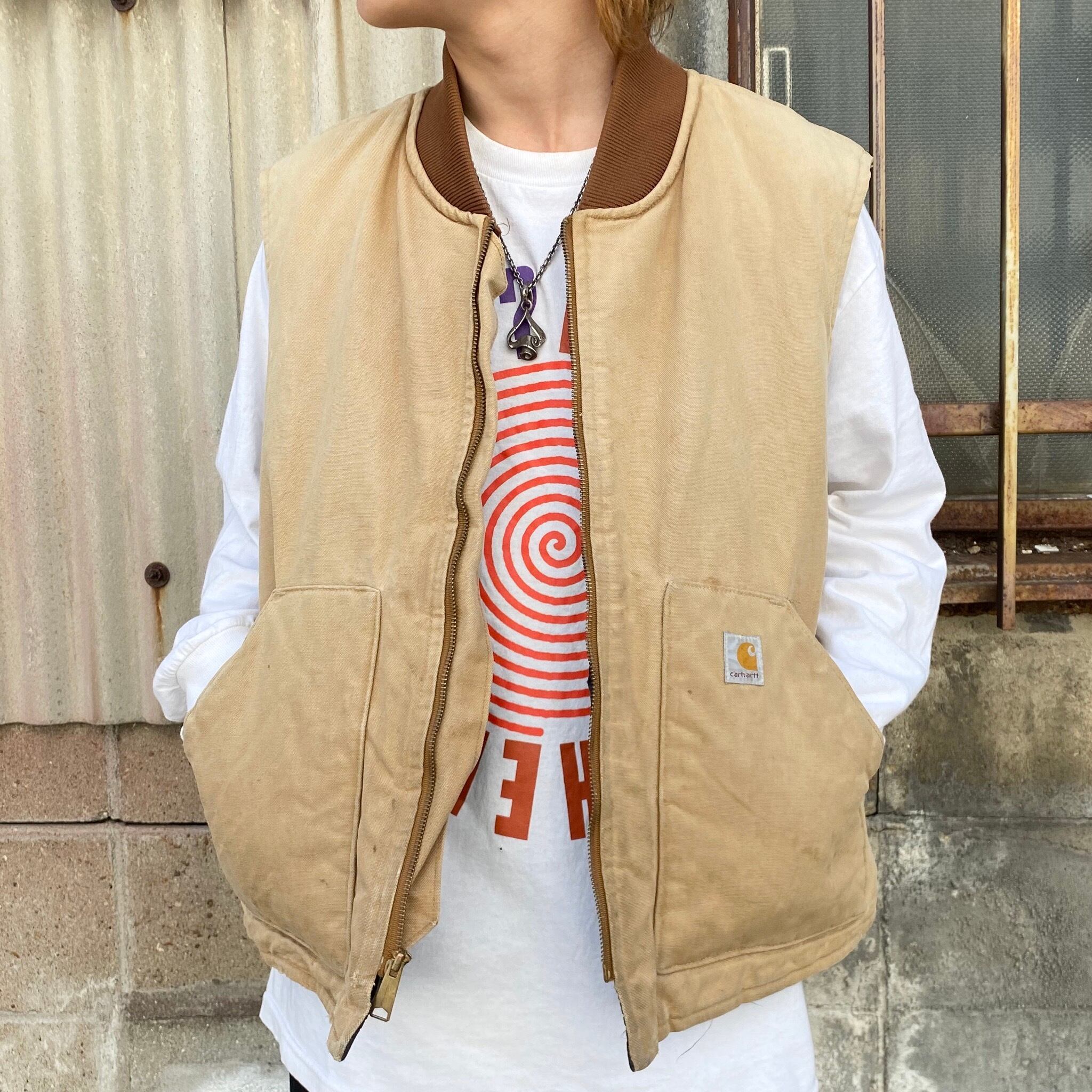 80年代 80s ビッグサイズ USA製 Carhartt カーハート ダック地 ベスト  