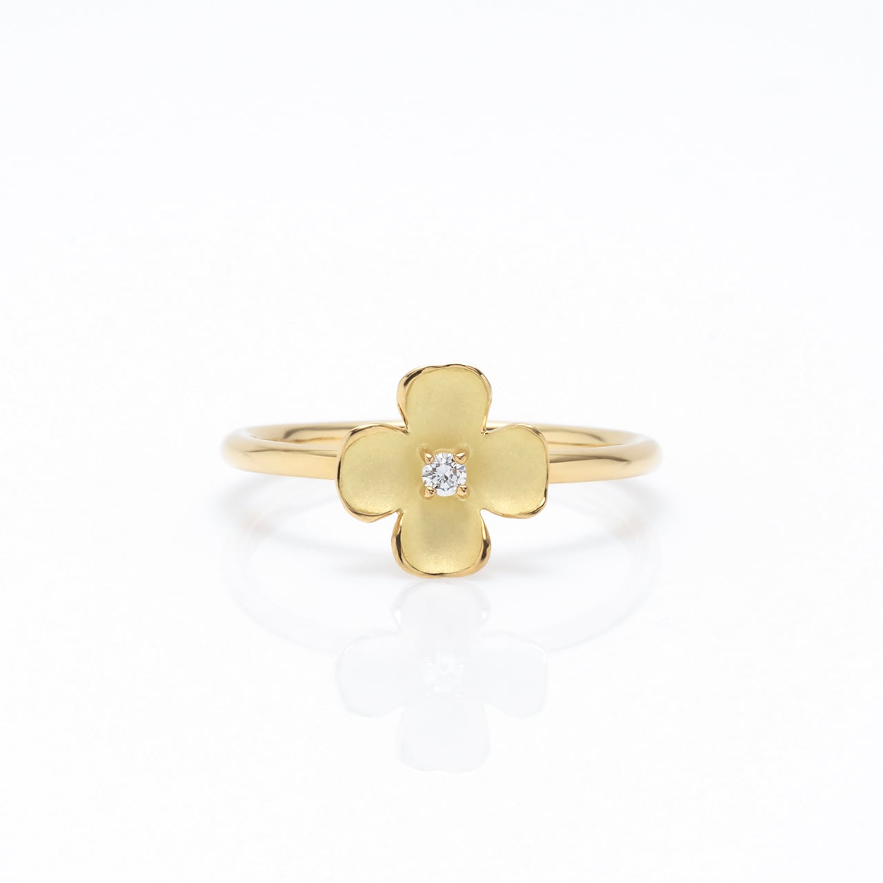 K18YG 「花水木」(ハナミズキ)リング ¥396,000 | rizjewelry