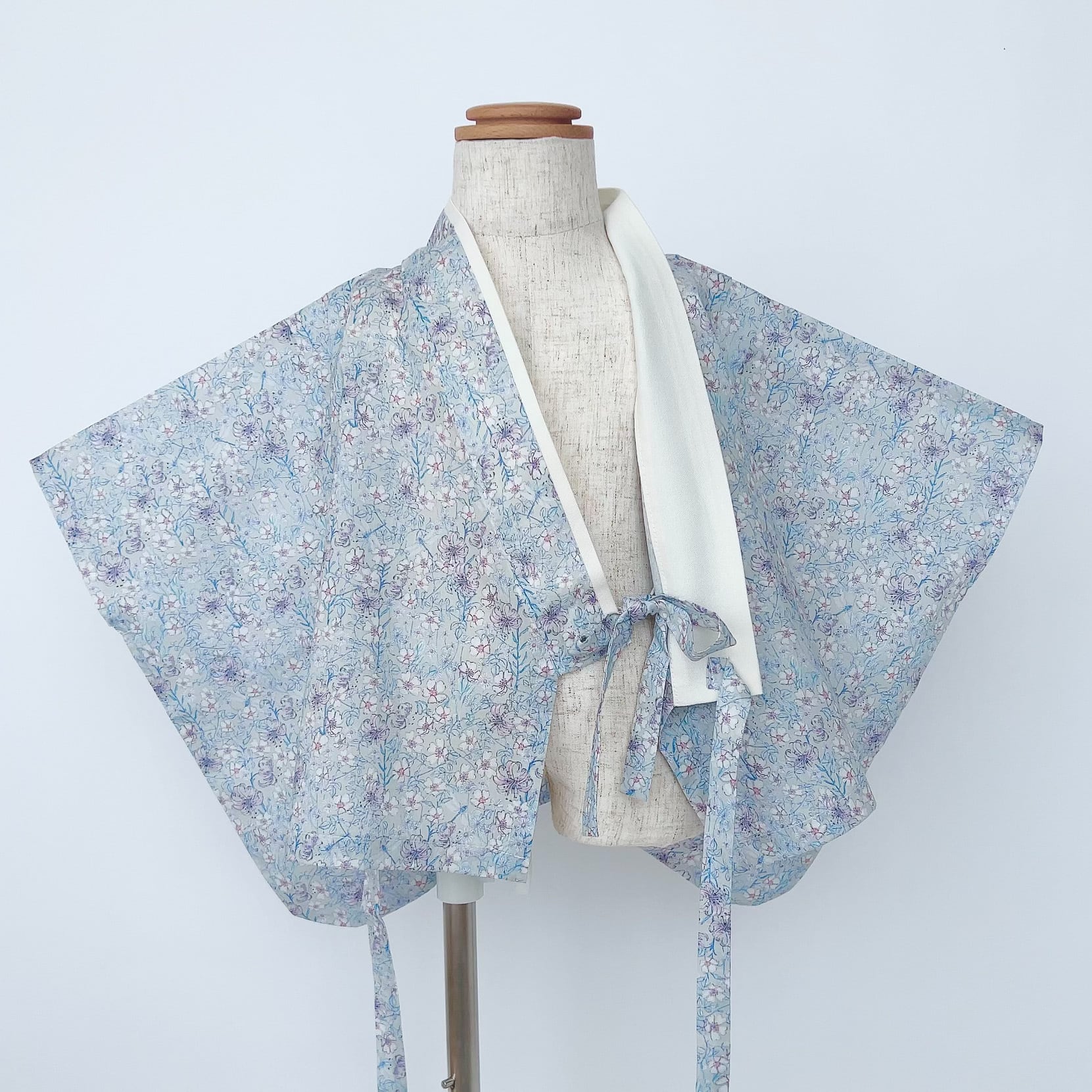 ベビー袴 リバティカンパニュラ×organicホワイト 70/80 | KANA KANA