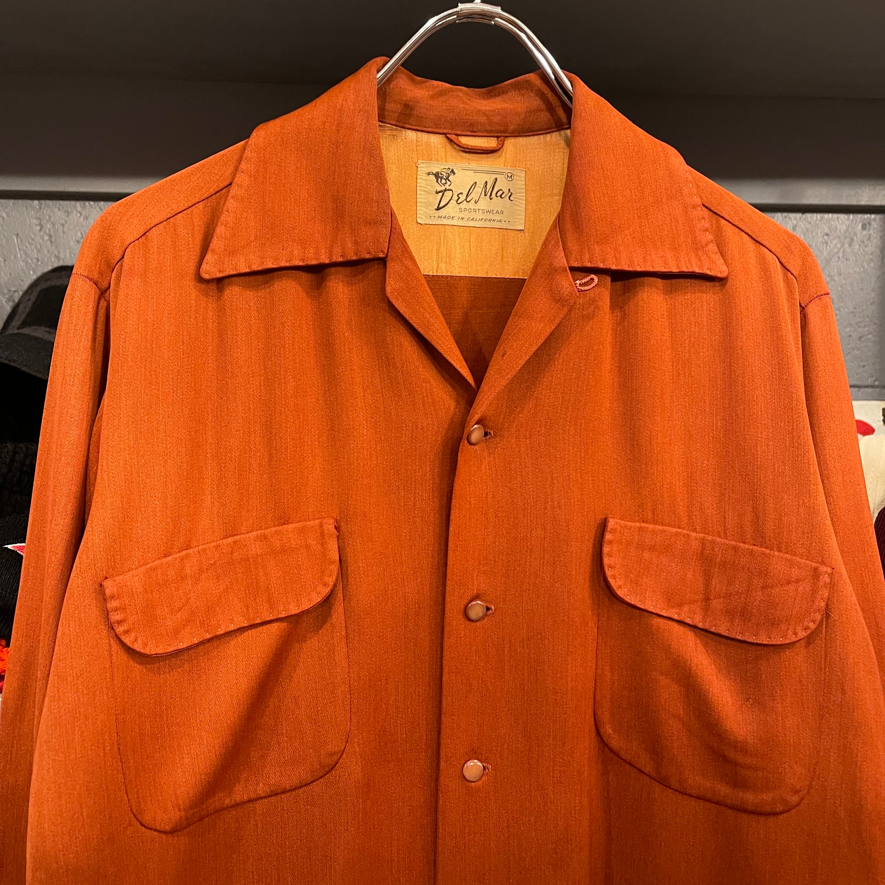 40s Del Mar L/S Rayon Open Collar Shirt | VOSTOK