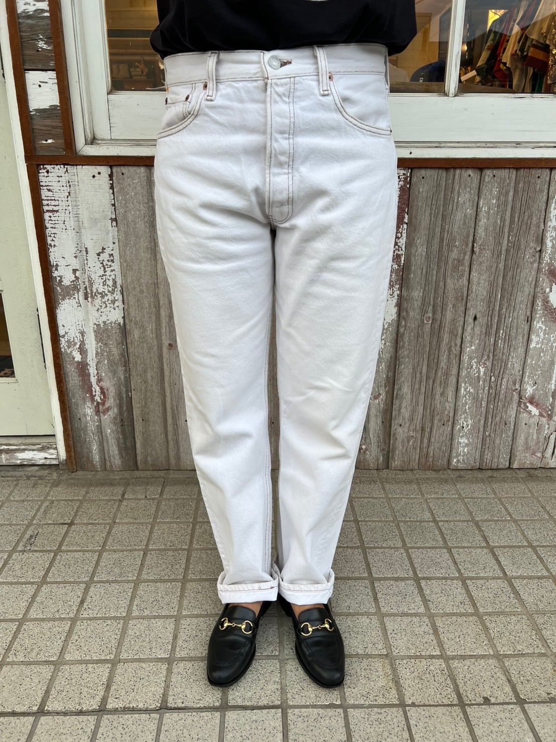 Levi's 501 White Denim usa | BLUE VALENTINE