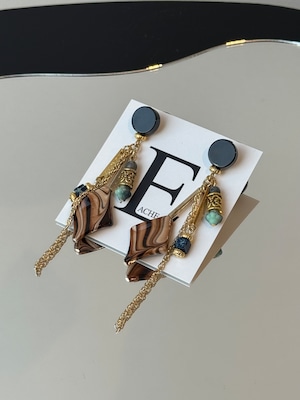 marble brown mix drop onyx gold