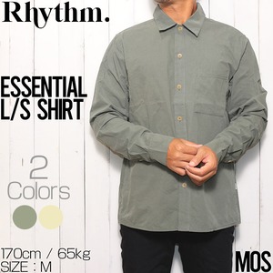 長袖シャツ Rhythm リズム ESSENTIAL L/S SHIRT 0723M-WT01MOSL