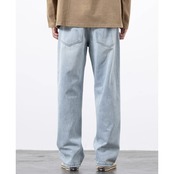 ワイドレッグ ストレートデニムパンツ af0123