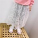 使いやすくて可愛い♪レギンス付きレーススカート♪キッズ 子供服 子ども服 女の子