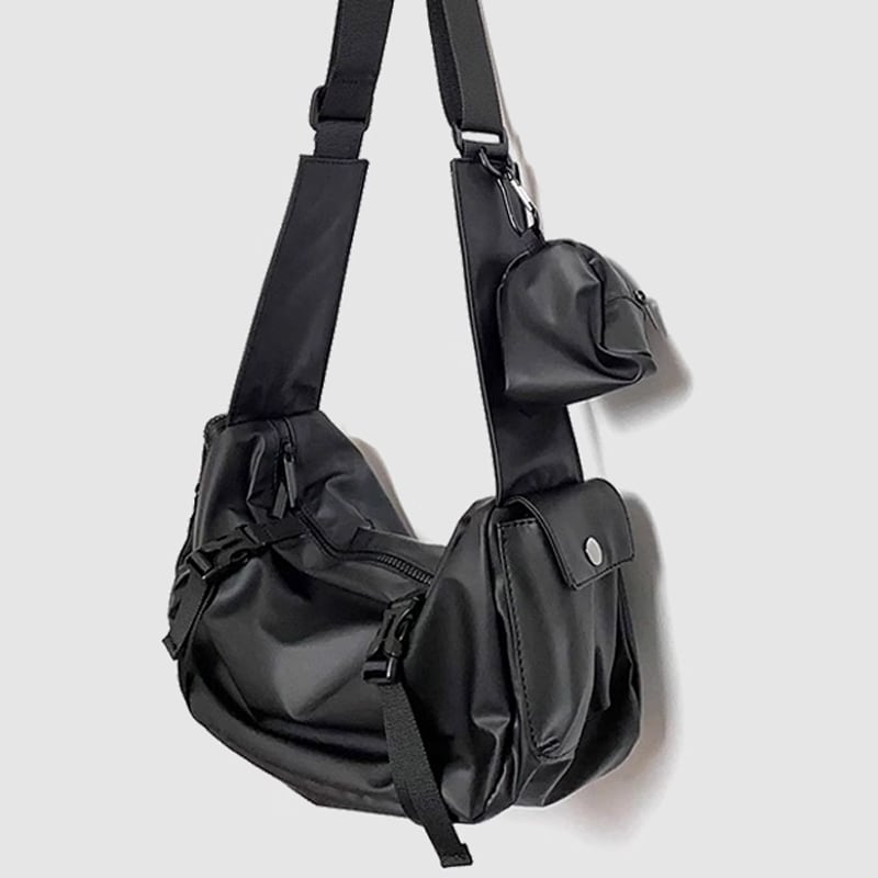 マルチポケット シングルショルダー ボディバッグ 1color MKB0005