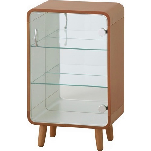 コレクションシェルフS 天然木化粧合板 バスウッド 天然木 ラバーウッド ウレタン塗装 3mm飛散防止ミラー 5mm強化ガラス