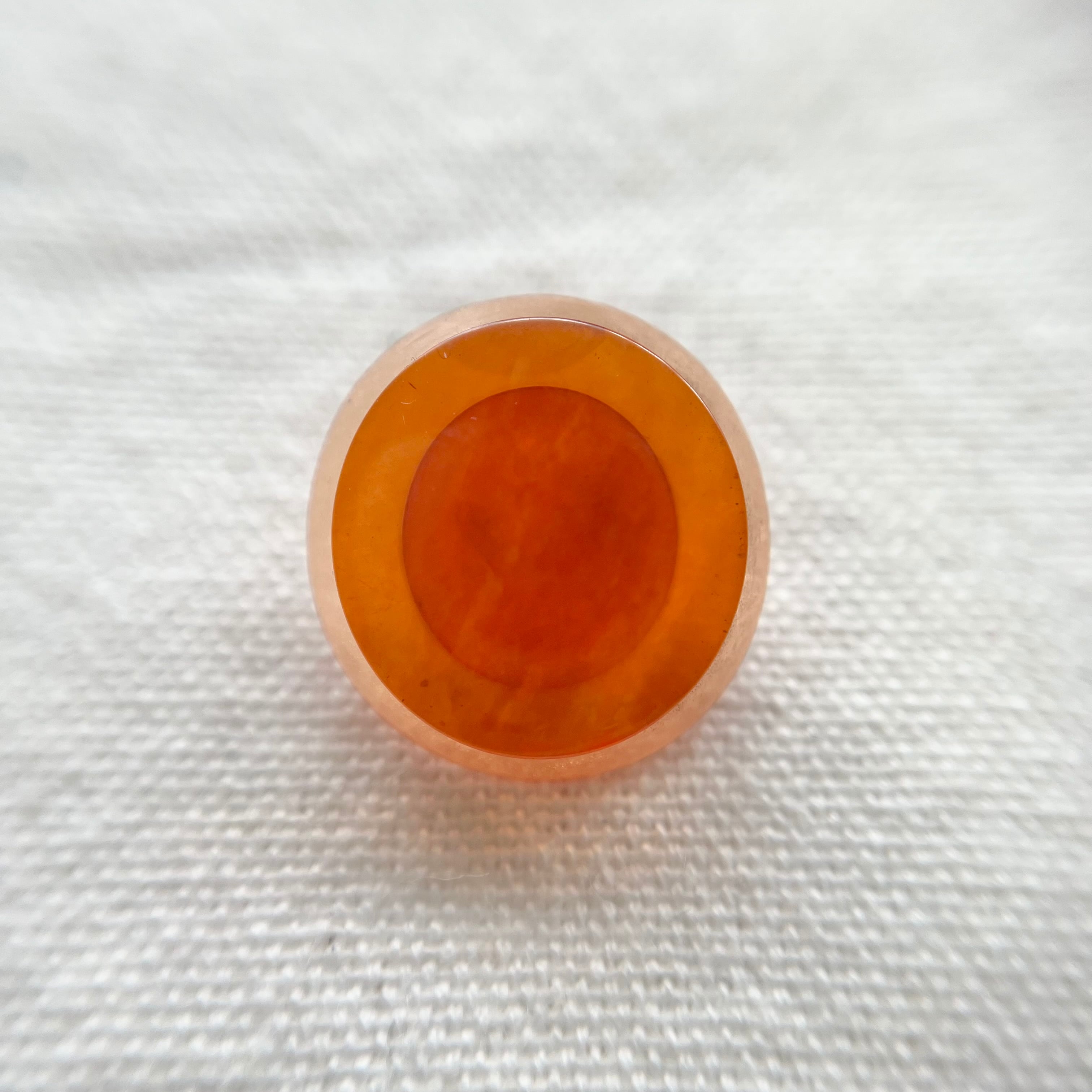 オーバル シャイニーオレンジ×クリアオレンジ 20.5㎜