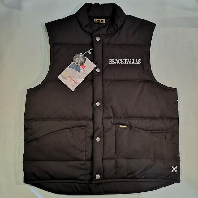 BLACKDALLAS "QUILTING VEST" BLACK/NAVY BLUCO別注