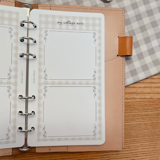バイブルサイズ/コラージュノートリフィル