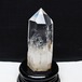 水晶 六角柱 水晶 ポイント 原石 置物 台座付属 一点物 152-4619