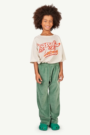 The Animals Observatory / Green Velvet Camaleon Kids Pants