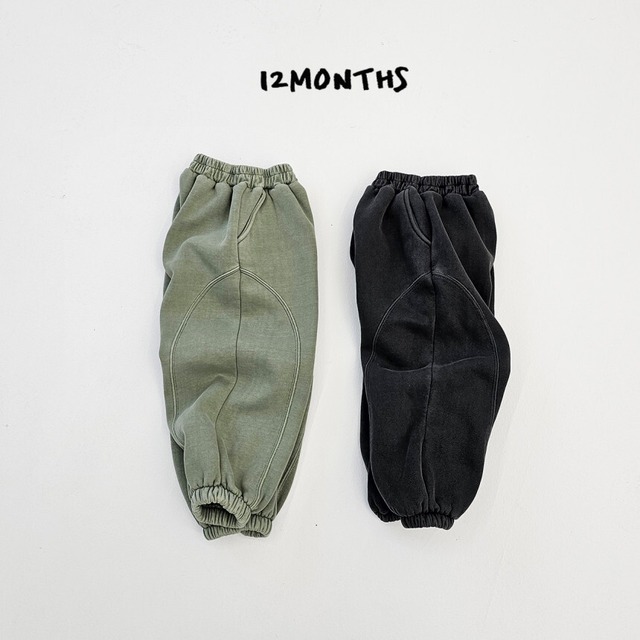 【取寄】12months｜woozy pig jogger pants｜ウージーピッグジョガーパンツ｜7-19｜kids&jr｜25 winter