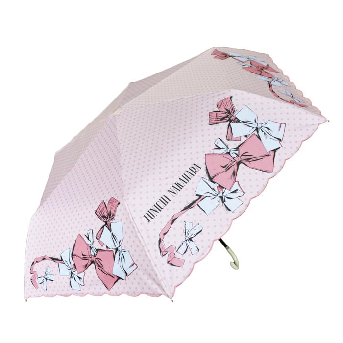 中原淳一×ヨークス》晴雨兼用日傘 ピンク 折りたたみ | 中原淳一