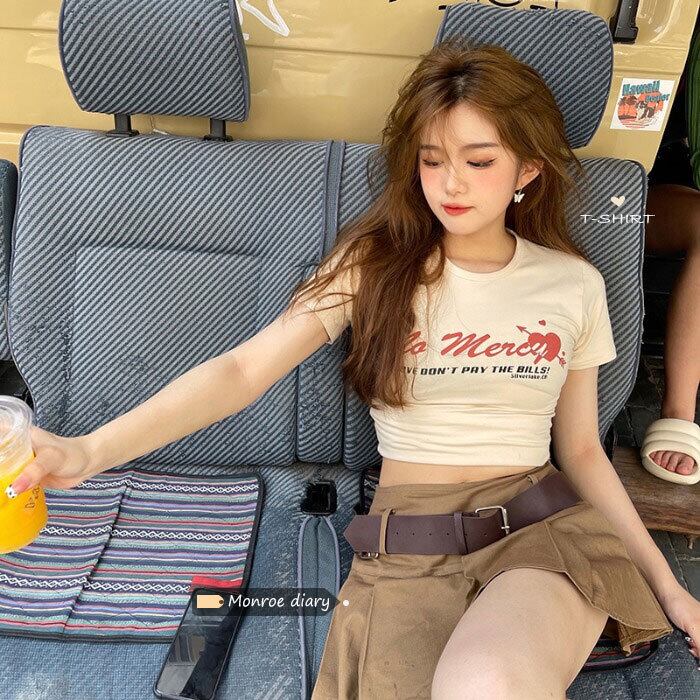 スタイルスカート サマー薄手Tシャツ ストリート 夏物 モンロー10428229878