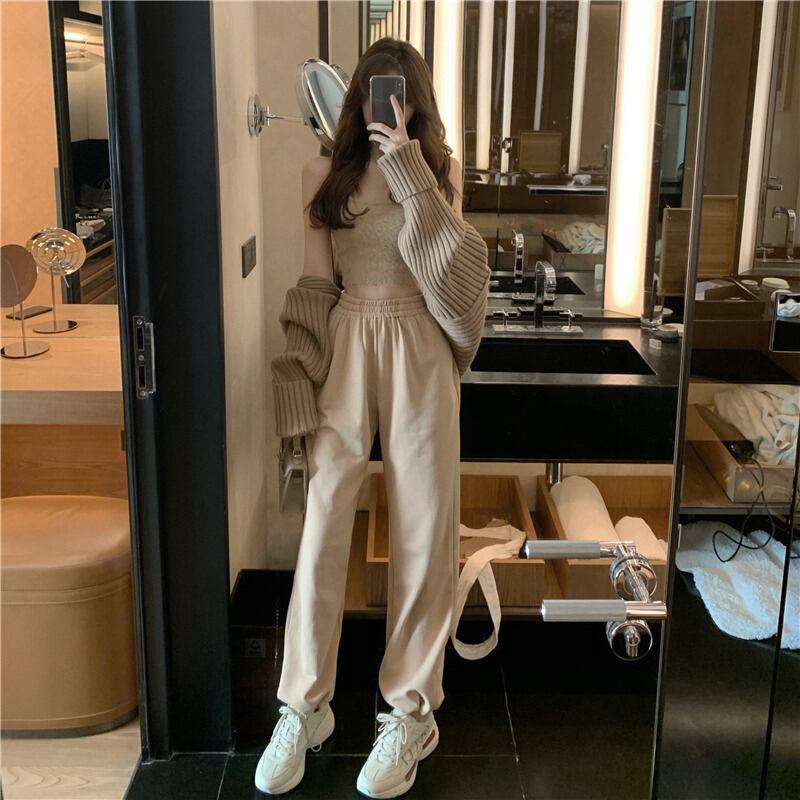 ハイウェストパンツ ウィンター 冬物 ブラックストロベリース67128246160