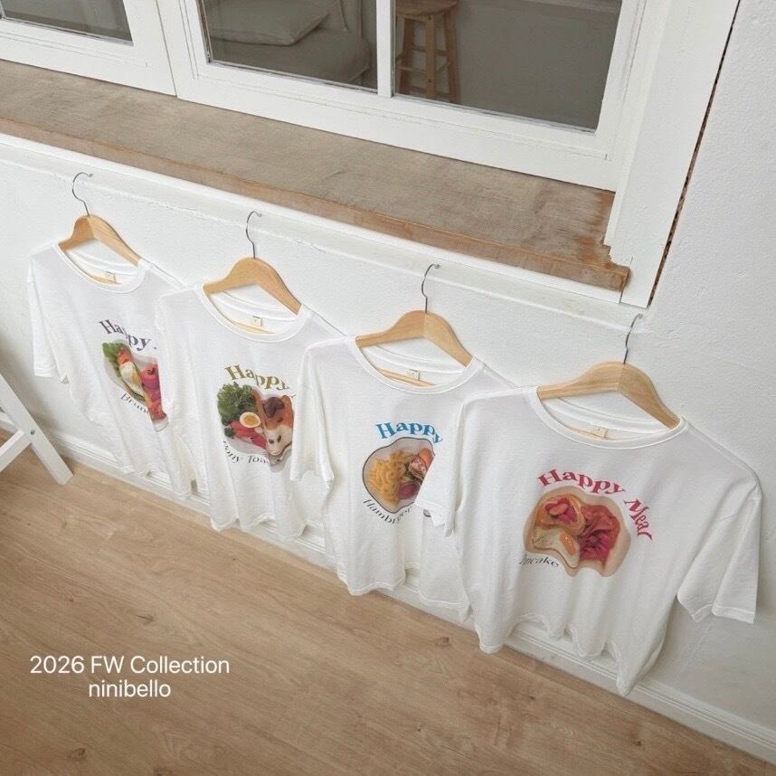 送料無料【予約】/ adultハッピーミール半袖Tシャツ / ninibello