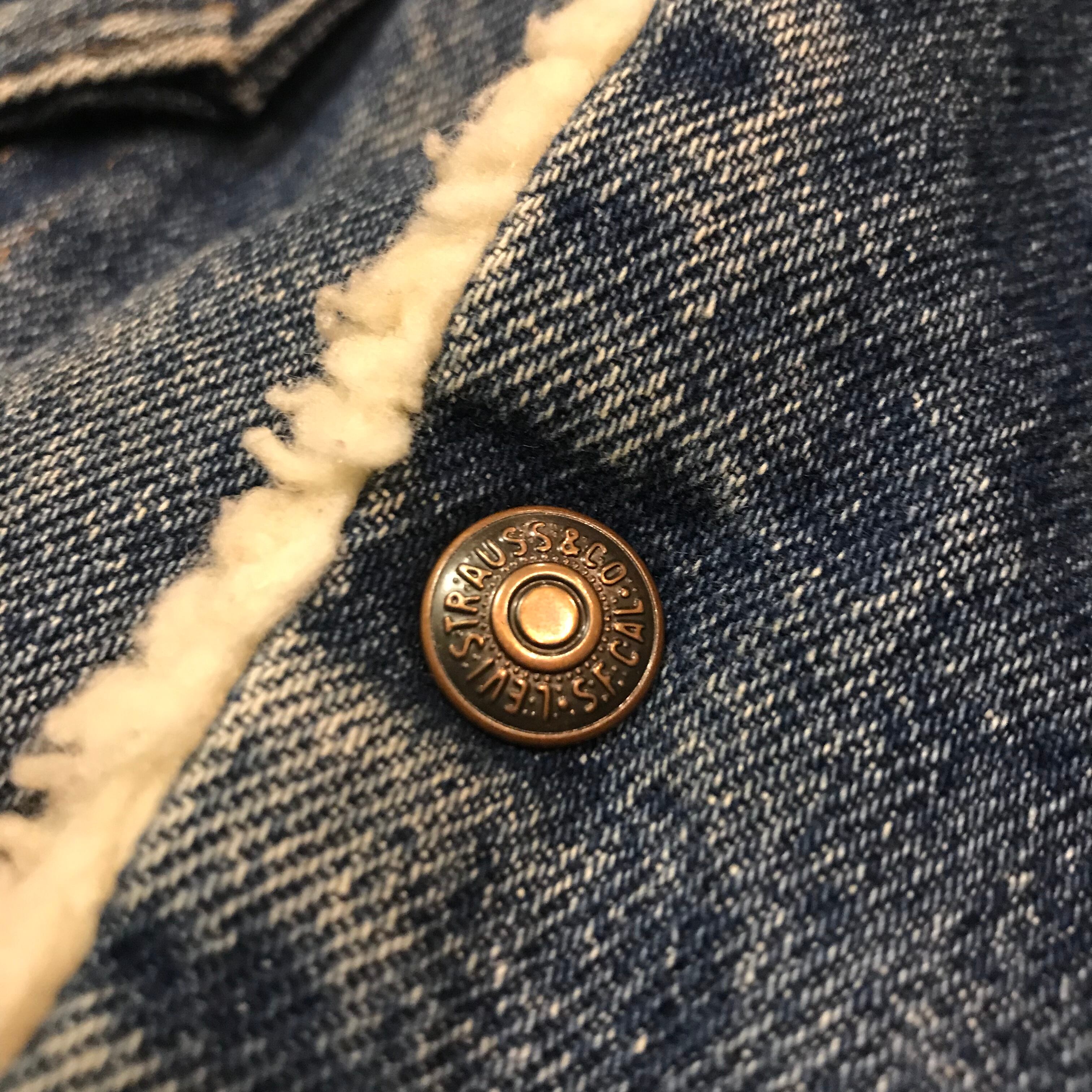 サイズ46‼︎VINTAGE 70s Levi's デニムボアジャケット 70年代 vintage ...