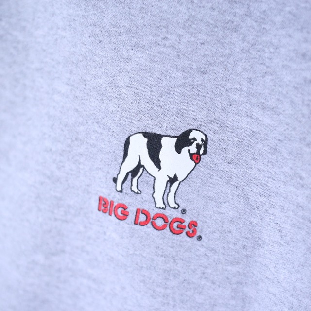 "BIG DOGS" front and back print XXXL over silhouette sweat