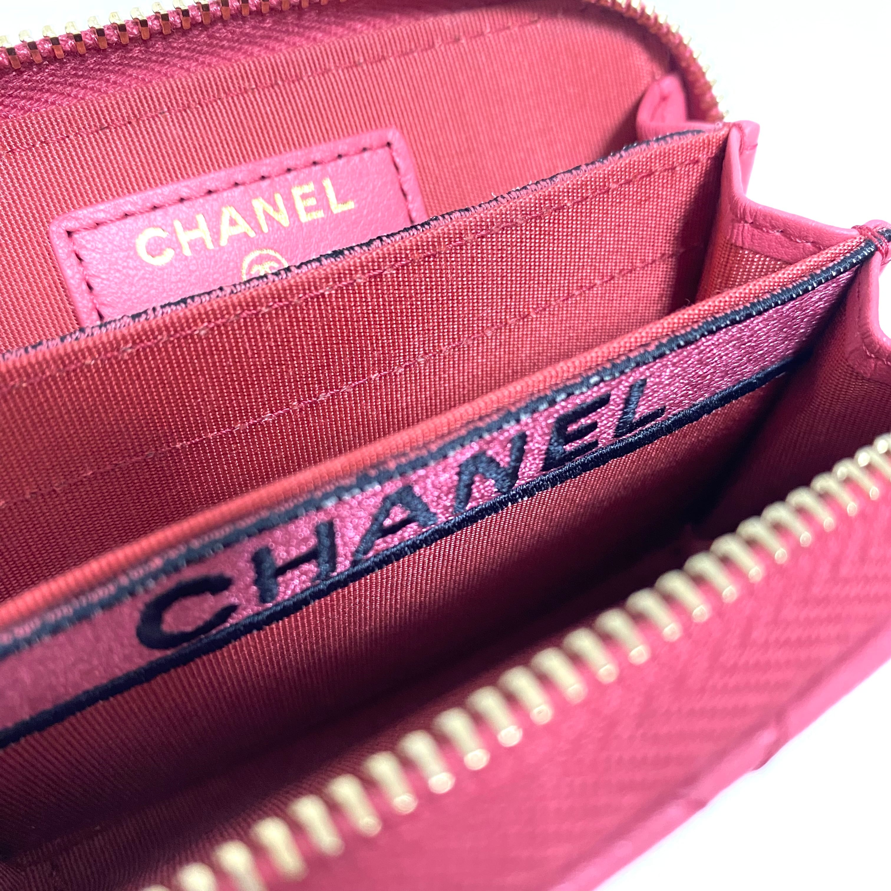 CHANEL コインケース　2023aw ピンク