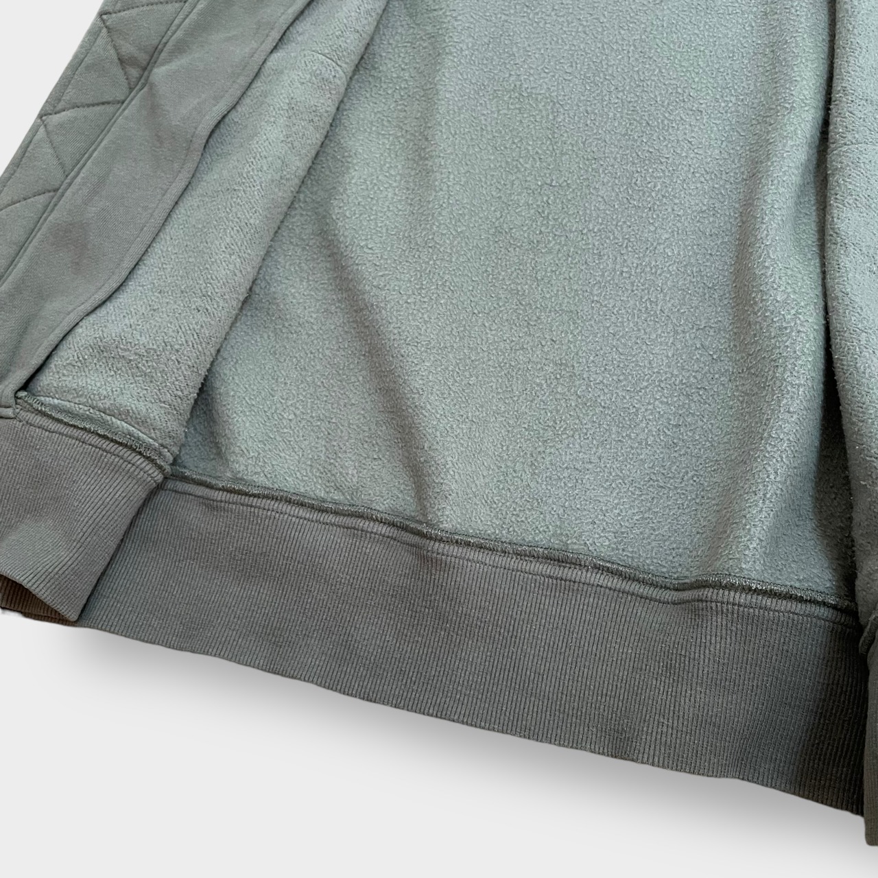 【H&M】ジップアップ ジャケット ブルゾン スウェット XL カーキ フルジップ  US古着