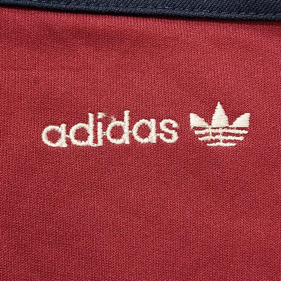 【激希少】adidas☆トラックジャケット☆95☆M☆ネイビー☆刺繍ロゴ