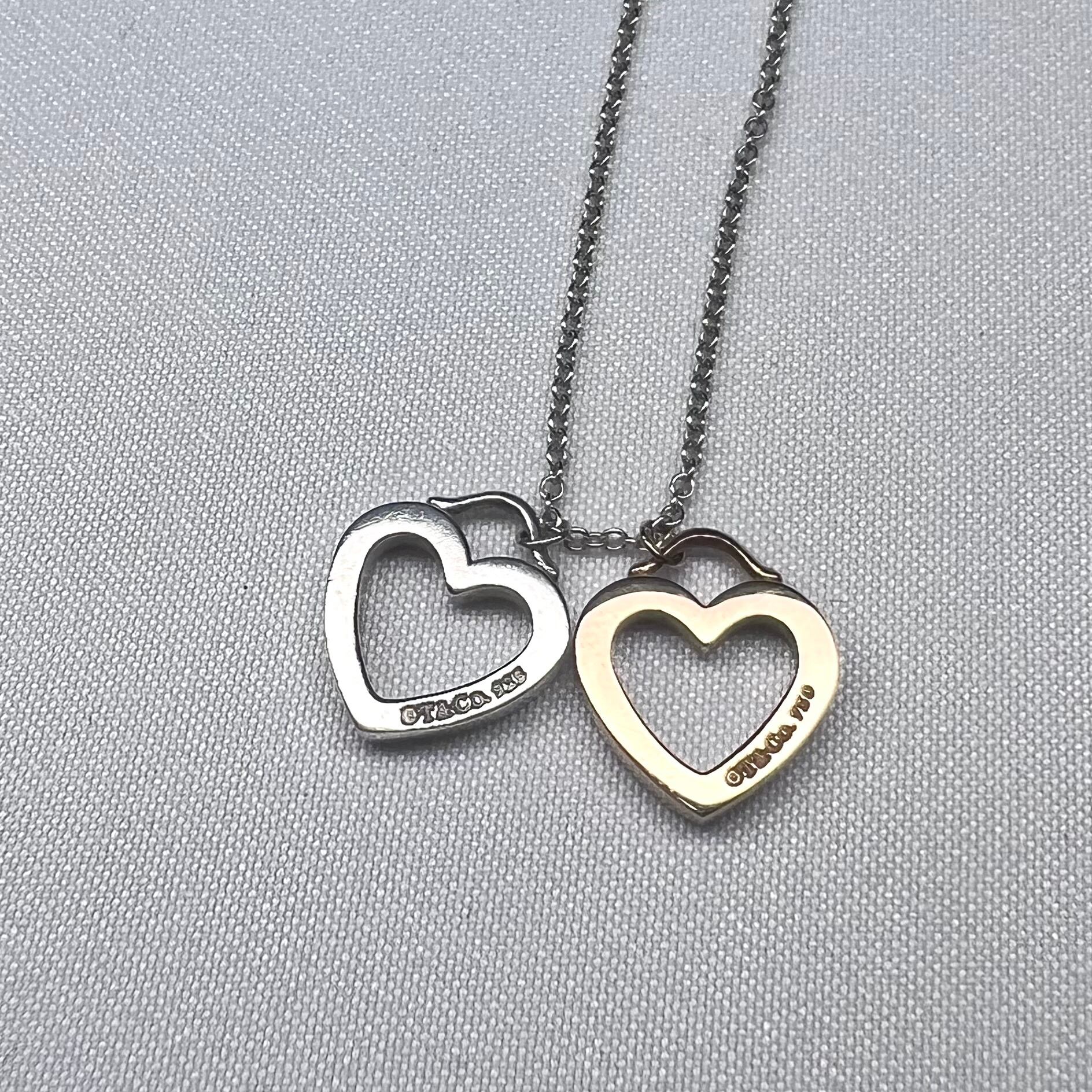Tiffany&Co. ティファニー ダブル センチメンタルハート ネックレス 