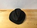 mature ha " BOXED HAT  4.5cm brim  Black × Black  For Mens "