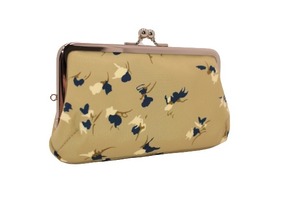 がま口 財布 角型 (ペイントベージュ) 小銭入れ レトロ 工房 手作り 日本製 エコパッケージ MX-0035-294