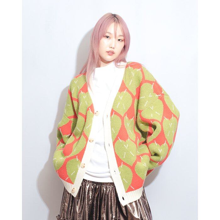 ハートアーガイルカーディガン / ＆ellecy【返品・交換・申込撤回不可 