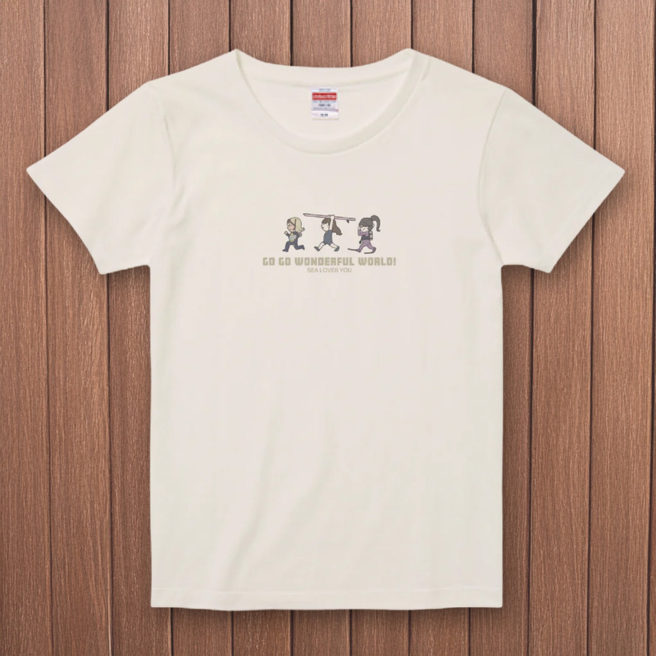 GO GO WONDERFUL WORLD!-Tシャツ・レディース(バニラホワイト) - 2