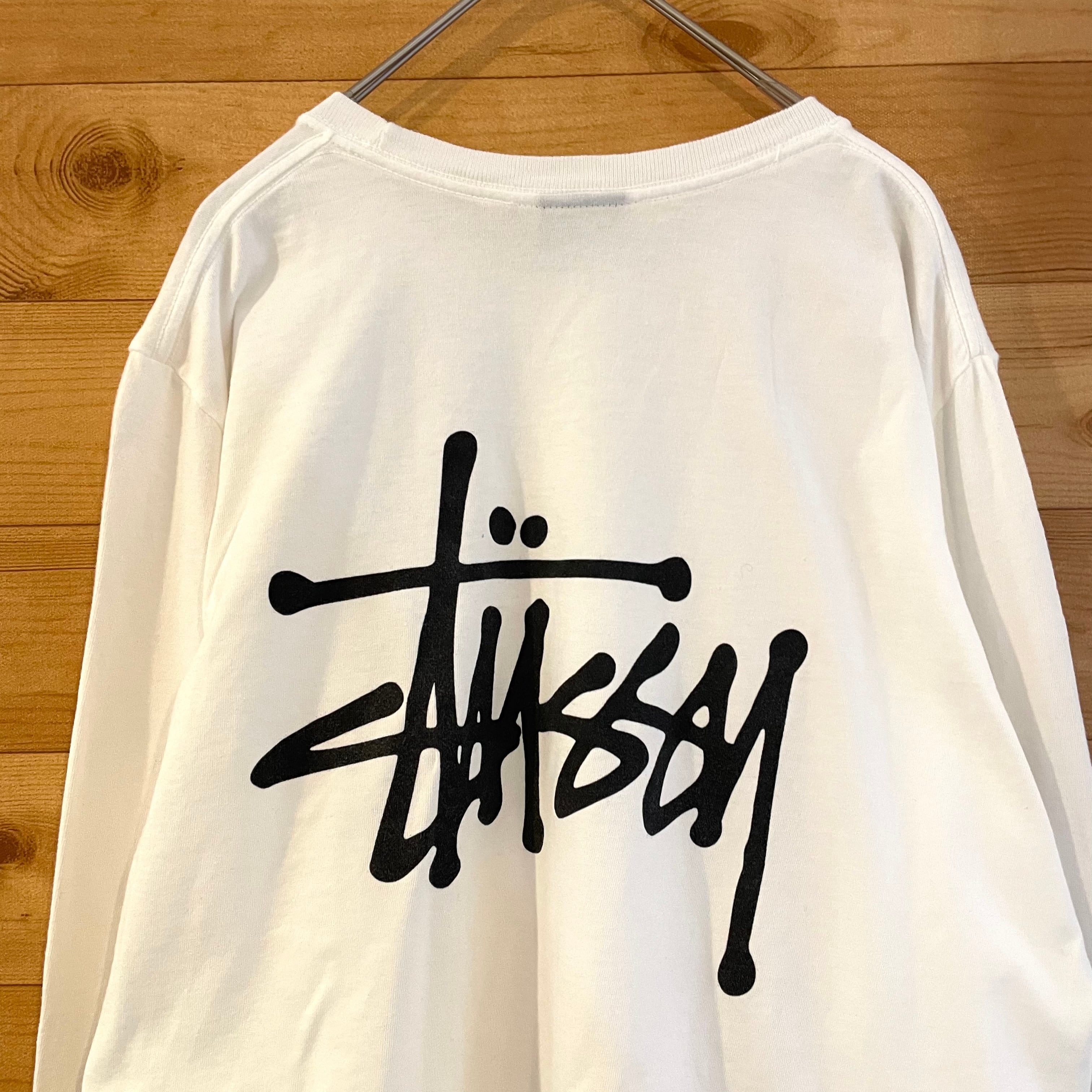 STUSSY】メキシコ製 長袖 ロンT ショーンフォント ロゴ バックプリント ...