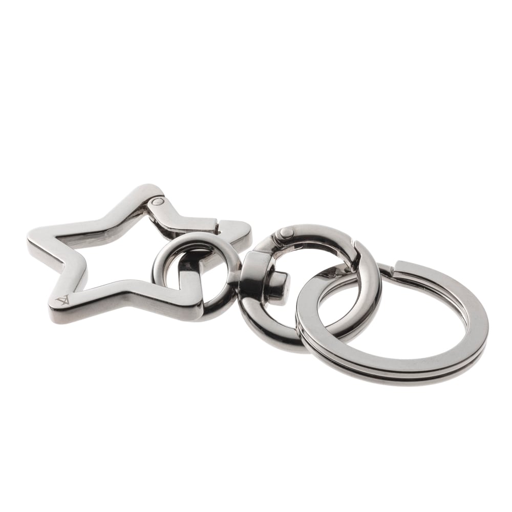 スターカラビナキーリング AKK0001 Star carabiner key ring シルバー