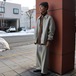 nonnotte " Cotton × Summer Wool Small Pattern Sucker Draping Zip Up Blouson Type A(Geometric)"