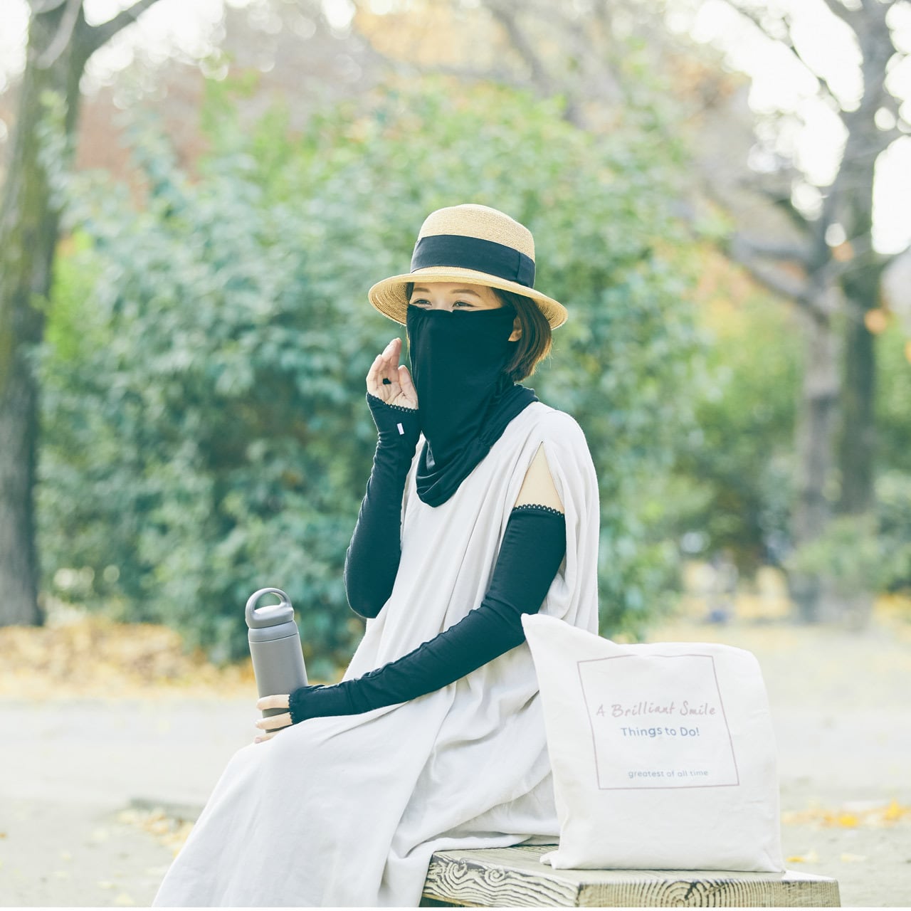 手のひらオープンアームカバーロング 【わがまま女優のUVセット