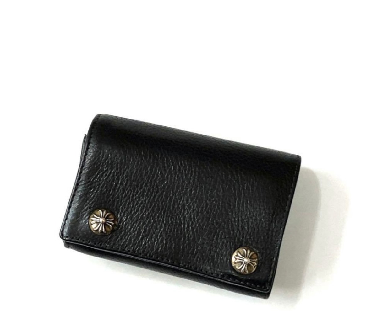 孤高の超極美品！令和最新購入！激シボ！クロムハーツ 3フォールド  