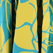 【日本製 フラダンス衣装】グリーン ALOHA STANDARDS アロハスタンダード パウスカート 緑 黄 ティアレ柄 イエロー ロング 花