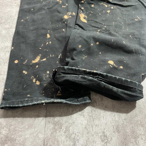 USA製 ブラック ダブルニー Carhartt B01-BLK 28×30 詳細写真16