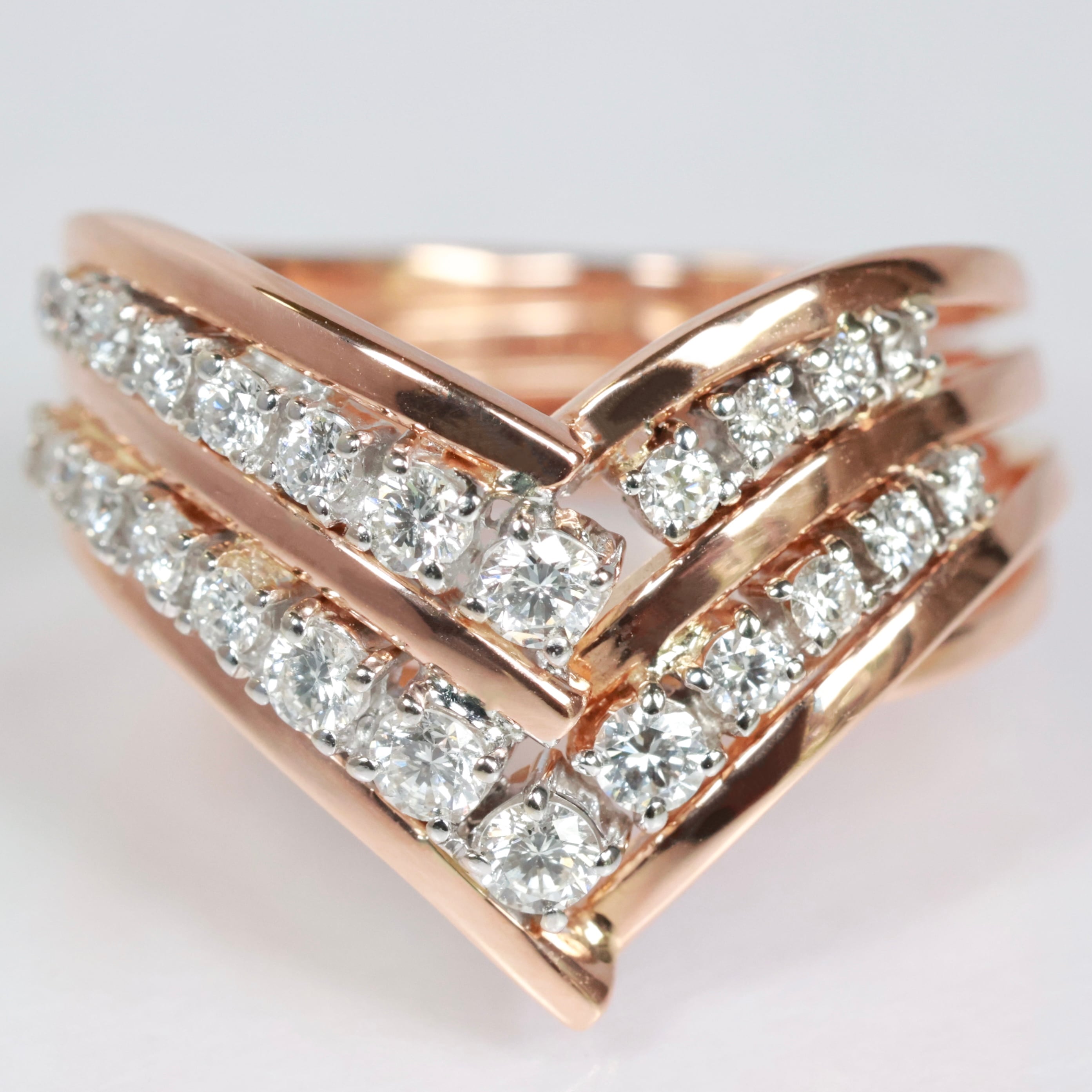 750 PG WG BERTANI&Co ベルターニ ダイヤモンド 0.78ct リング 