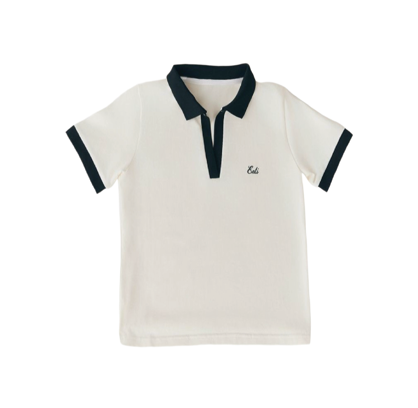 Bi-Color Polo Shirt (BLK)