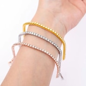 【Ice85】Tennis Chain Bracelet【Moissanite/4mm】